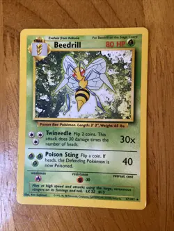 Beedrill - Non Holo Rare - Pokemon - Base Set - 17/102 - Image 1