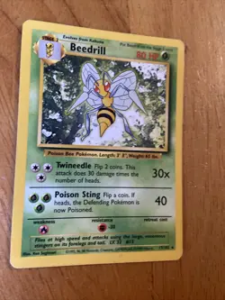 Beedrill - Non Holo Rare - Pokemon - Base Set - 17/102 - Image 3