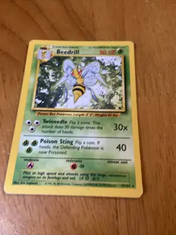 Beedrill - Non Holo Rare - Pokemon - Base Set - 17/102 - Image 5