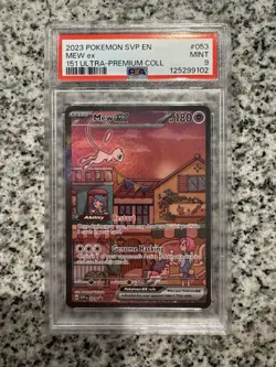 PSA 9 Mew ex SVP 053 Pokemon 151 Ultra Premium Collection Promo Mint - Image 1