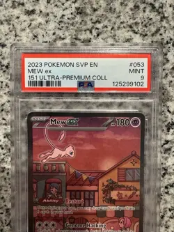 PSA 9 Mew ex SVP 053 Pokemon 151 Ultra Premium Collection Promo Mint - Image 2