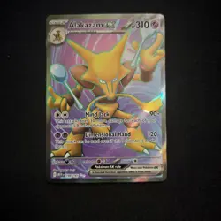 Alakazam EX Full Art Holo 188/165 SV Scarlet & Violet 151 Series Pokemon TCG - Image 1