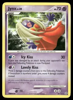 2007 Pokemon Jynx Rare Secret Wonders 30/132 DMG - Image 1