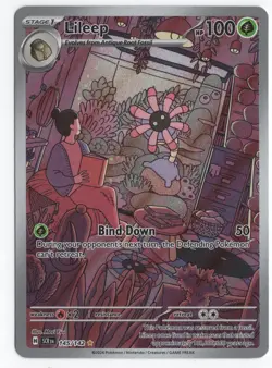 Lileep 2024 Pokemon Stellar Crown 145/142 Illustration Rare NM/M - Image 1