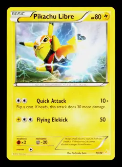 Pokemon TCG Pikachu Libre 14/30 Regular Rare - Image 1