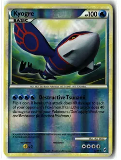 Kyogre ⭐ 12/95 Reverse Holo Rare Call of Legends 2011 Pokemon NM - Image 1