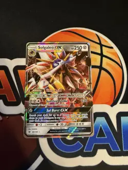 Pokemon TCG Solgaleo GX Sun & Moon Base Set 89/149 Holo Ultra Rare - Image 1