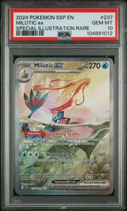 PSA 10 - 2024 Pokemon Ssp En-Surging Sparks 237 Milotic Ex | - Image 1