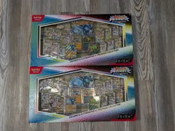 Pokemon Prismatic Evolutions Lucario EX and Tyranitar EX Premium Collection - Image 1