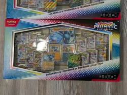Pokemon Prismatic Evolutions Lucario EX and Tyranitar EX Premium Collection - Image 2