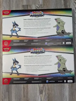 Pokemon Prismatic Evolutions Lucario EX and Tyranitar EX Premium Collection - Image 4