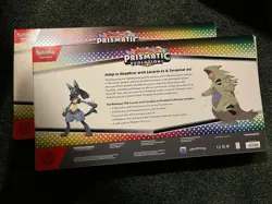 2X Pokemon Prismatic Evolutions Lucario EX and Tyranitar EX Premium Collection - Image 2
