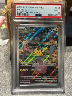 Pikachu 173/165 Pokemon TCG Scarlet & Violet 151 English - PSA 9 - Image 3