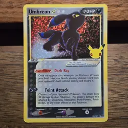 Umbreon Gold Star 17/17 Celebrations Classic Collection Pokemon TCG NM - Image 2