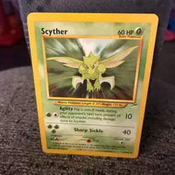 Scyther Neo Destiny Set Uncommon Pokemon Card Vintage - NM - Image 1