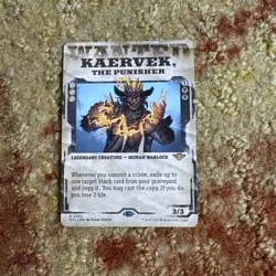 Kaervek, the Punisher OTJ MTG 289 RARE SHOWCASE WANTED M/NM Magic The Gathering - Image 1