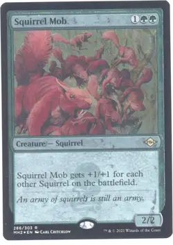 MTG Squirrel Mob R Modern Horizons 2 #286 Etched Foil - Image 1
