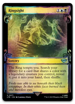 Ringsight (Showcase Scrolls) #671 (Foil) (NM) Lord of the Rings LTR Magic MTG - Image 1