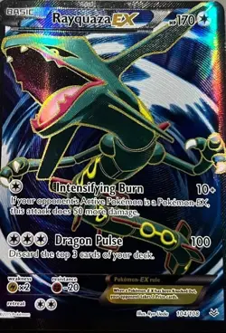 The Pokemon Company Pokemon TCG Rayquaza EX 104/108 Roaring Skies Full Art Holo - Image 1