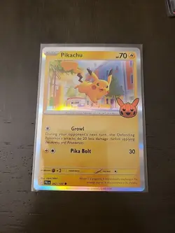 Pokemon TCG Trick Or Trade Pikachu 062/193 Holo Stamped Halloween Promo - Image 1