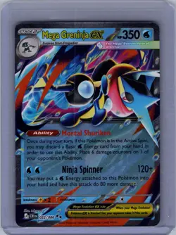 Mega Greninja ex 022/086 Double Rare ME04: Chaos Rising Pokemon Near Mint - Image 1