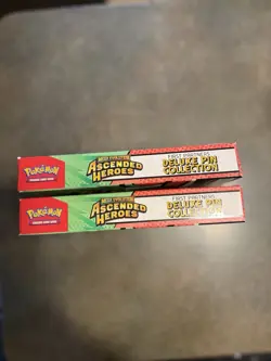 Pokemon TCG Ascended Heroes First Partners Deluxe Pin Collection Sealed Lot Of 2 - Image 3