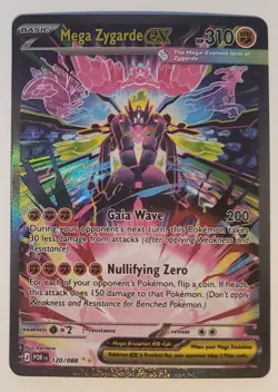 Pokemon TCG Mega Zygarde EX SIR 120/088 Perfect Order Special Illustration Rare - Image 1