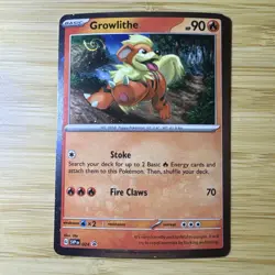 Pokemon - Growlithe SVP 024 Cosmos Holo With Double 2 SWIRL Promo - Image 2