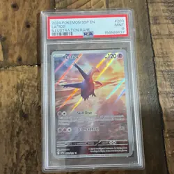 Pokemon Latios 203/191 Surging Sparks Illustration Rare Holo English PSA 9 - Image 1