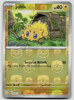 Joltik 033/086 White Flare Master Ball Pokemon NM - Image 1