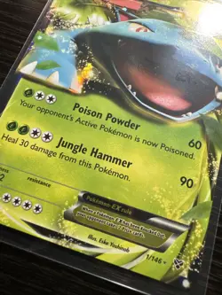 Pokemon TCG Venusaur EX Holo Ultra Rare Holo 1/146 XY Base Set 2014 - Image 2
