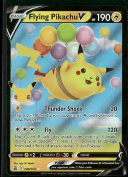 Flying Pikachu V 006/025 Holo V Rare Celebrations NM/M Pokemon - Image 1