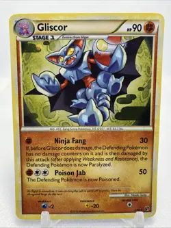 Gliscor 4/90 Holo Rare HGSS Undaunted Pokemon Holo LP - Image 1