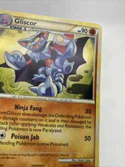 Gliscor 4/90 Holo Rare HGSS Undaunted Pokemon Holo LP - Image 2