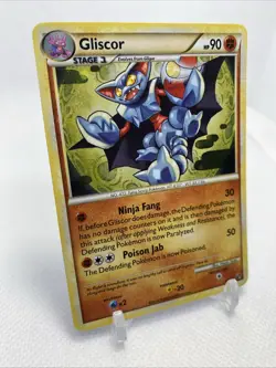 Gliscor 4/90 Holo Rare HGSS Undaunted Pokemon Holo LP - Image 3