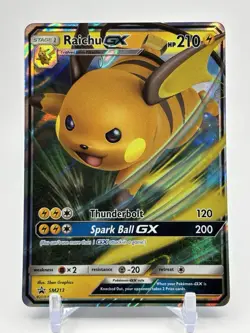 Pokemon TCG Sun & Moon RAICHU GX SM213 Black Star Promo -NM - Image 1