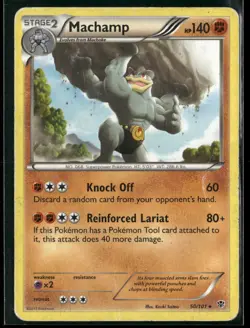 Machamp 50/101 Rare Plasma Blast Pokemon Damaged - Image 1