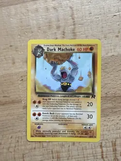 Pokemon TCG Dark Machoke Team Rocket 40/82 - non-holo, uncommon, LP - Image 1