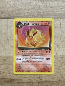 Pokemon TCG Team Rocket Dark Flareon 35/82 Non Holo LP - Image 1