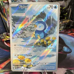 The Pokemon Company Piplup 098/094 IR Illustration Rare Holo ME02 English - Image 1