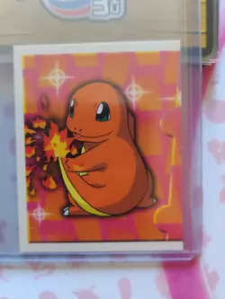 STICKER POKEMON N°178 " CHARMANDER " MERLIN TOPPS MINT SERIES 1 - 1999 Rare. - Image 1