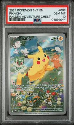 PSA 10 - 2024 Pokemon Svp En-Sv Black Star Promo 088 Pikachu - Image 1