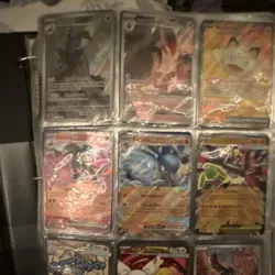 Pokemon TCG Mixed Card Lot Mystery Binder Meowth Salazzle Lucario Pikachu Holo - Image 1