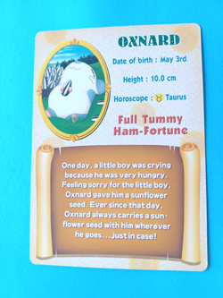 HAMTARO OXNARD FULL TUMMY FOIL RARE INSERT SERIES 1 CARD LITTLE HAMSTERS - Image 4