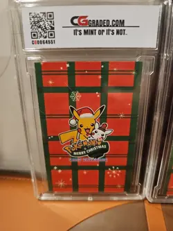 Pokemon - ELECTRIC PIKACHU Card Database * Mario & Luigi * CRACKED ICE* CG 9.5!! - Image 5