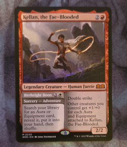 Wizards of the Coast Kellan the Fae-Blooded Wilds of Eldraine Legendary Red Whi… - Image 1
