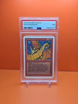 🔴🔴🔴 1994 MAGIC The Gathering SHIVAN DRAGON REVISED 3RD EDITION PSA 7 🔴🔴🔴 - Image 1