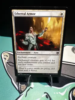 Ethereal Armor 67 Common Commander: Wilds of Eldraine Magic: The Gathering HP - Image 1