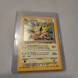 Jolteon 4/64 Jungle Holo Rare Pokemon TCG English Unlimited 70 HP - Image 1