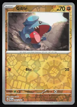 Gible 094/182 Common Paradox Rift Pokemon Reverse Holo Near Mint - Image 1